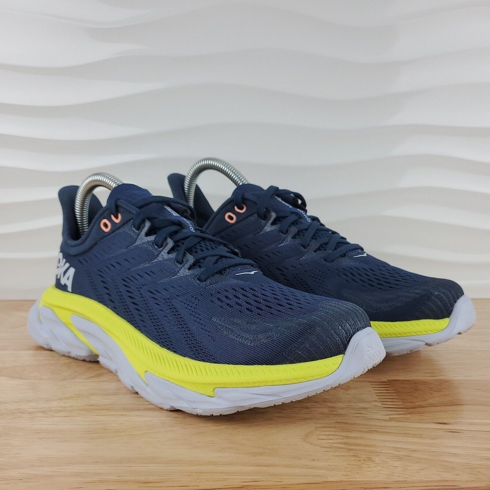 Hoka One One Clifton Edge Blue Running Shoes Womens Size 7.5 - 1110511 MOEP